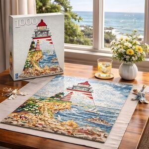 FX Schmid “The Guiding Light” Lighthouse Shaped Puzzle -1000 Pieces